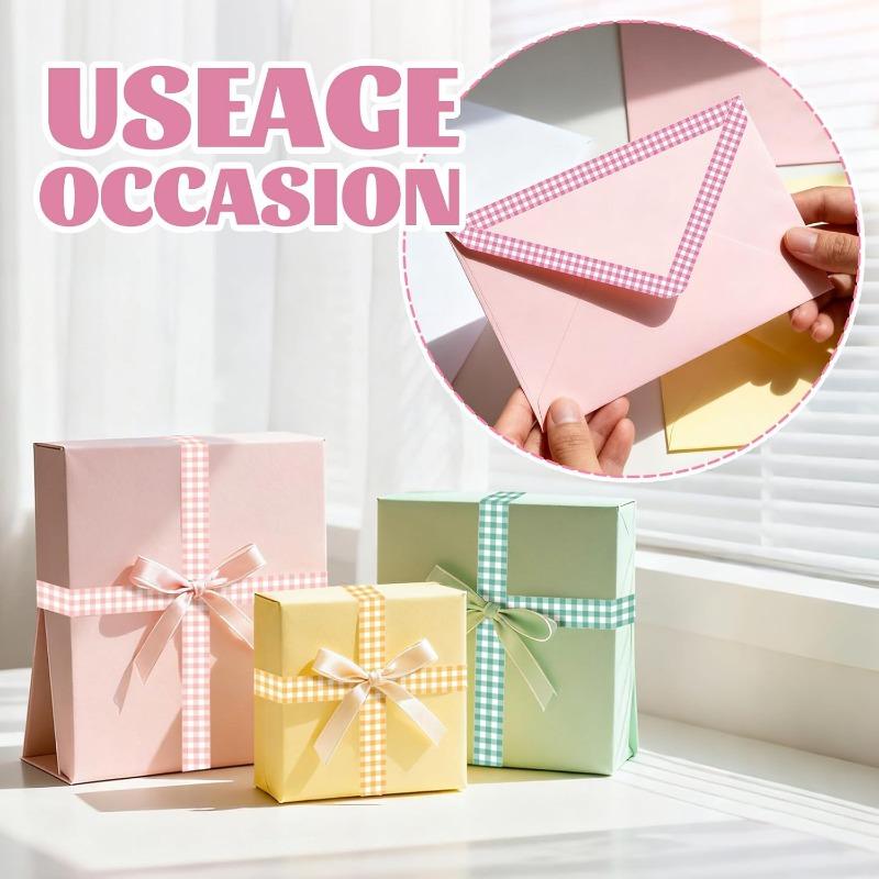 12 Stück Oster Karo Washi Tape Set, Helle Farbe Karo Dekoratives Geschenkband, Tagebuch DIY Bastelband