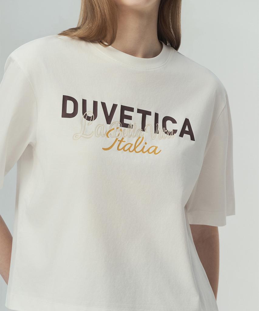 DUVETICA Prati (Light Ivory) (Women'S Short Sleeve T-Shirt)