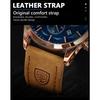 POEDAGAR Luxury Man Wristwatch Sports Leather Quartz Watch Waterproof Luminous Calendar Chronograph Watches Male Clock