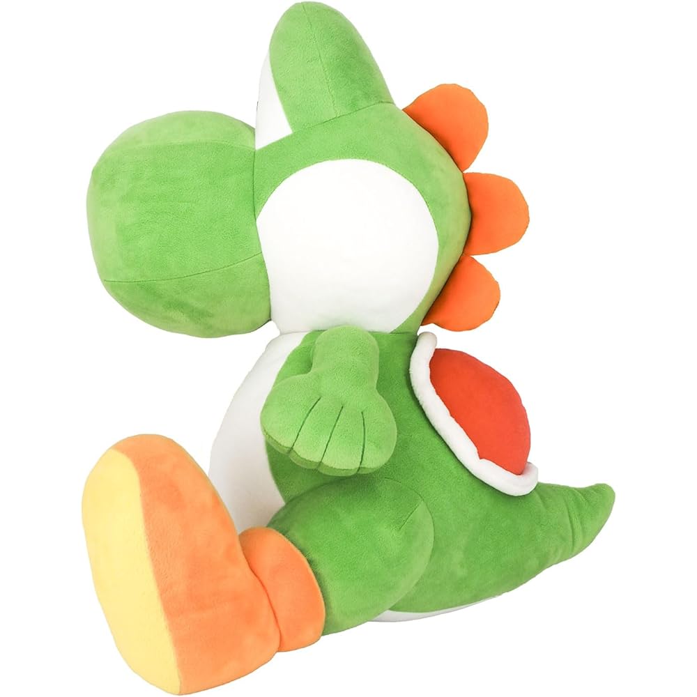 Sanei Boeki Super Mario All Star Collection Yoshi Plush Toy 43x37x49cm Green