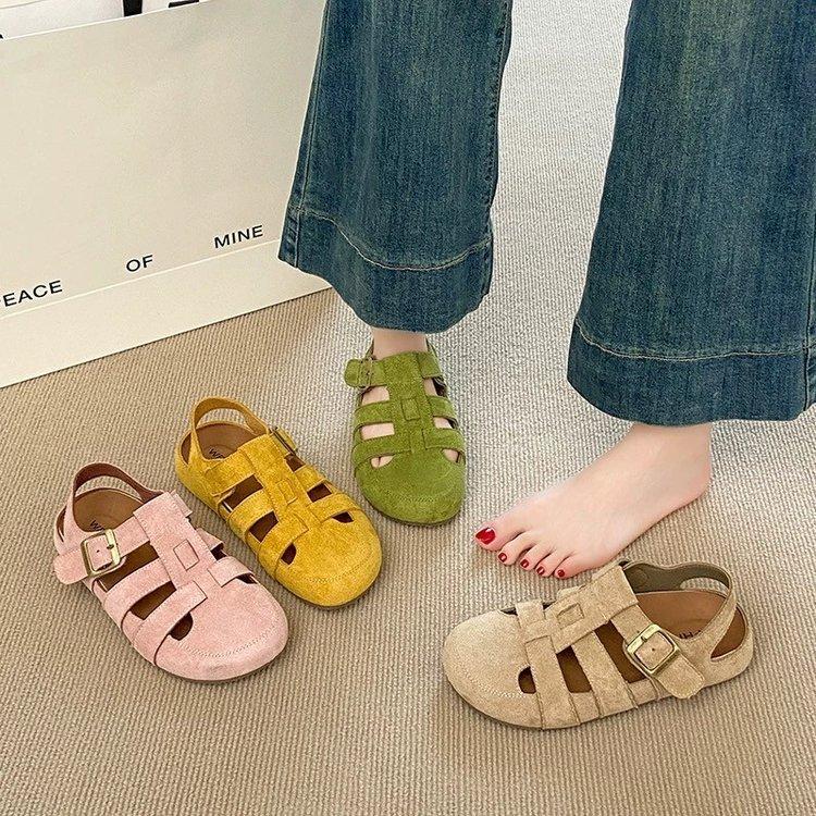 With skirt sandals, fairy wind breathable non-slip shoes, summer new hollow Roman shoes