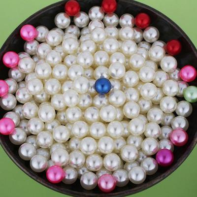 1,5-12mm Lochlose Runde ABS Farbige Perlen für DIY Schmuck und Nagelzubehör