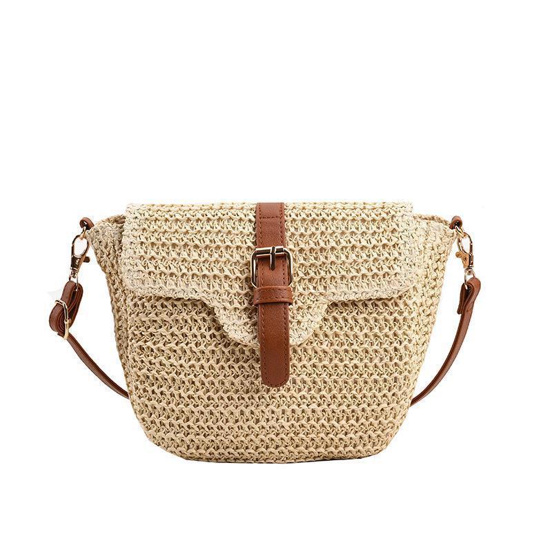2025 Women's Straw Woven Beach Crossbody Bag for Vacation and Summer