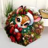 1pc Christmas Plum Deer Automatic Folding Umbrella - 3 Folding Design, Vivid Cartoon Pattern, Suitable for Outdoor Activities, A Gift for Fa