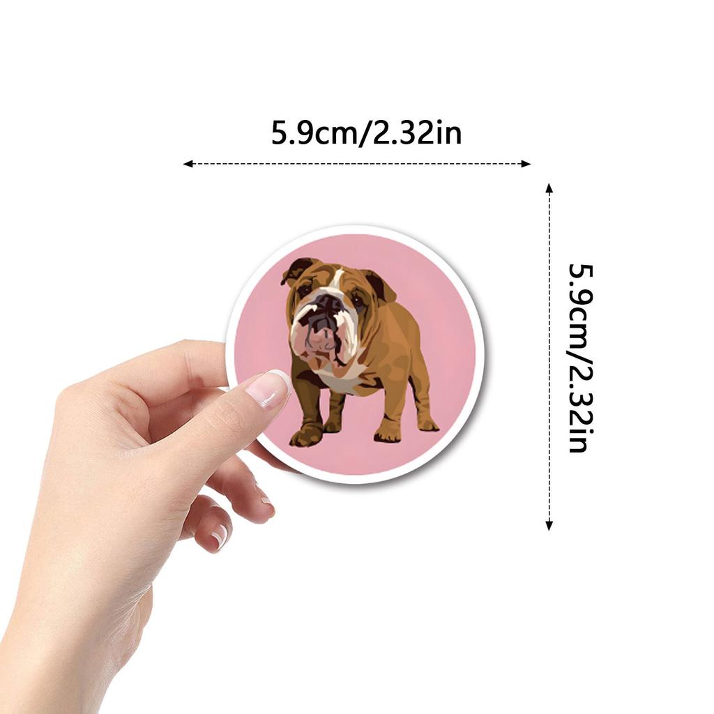 55 New Bulldog Bulldog Graffiti Stickers Decorate Notebook Suitcase Mobile Phone DIY Stickers