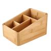 A74E-2X Remote Control Holder Key Collection Cosmetics Receipt Inclusion Organizer Storage Box Wooden Box Organizer Box