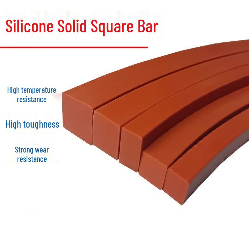 HengDunda Red Silicone Solid Square Sealing Strip