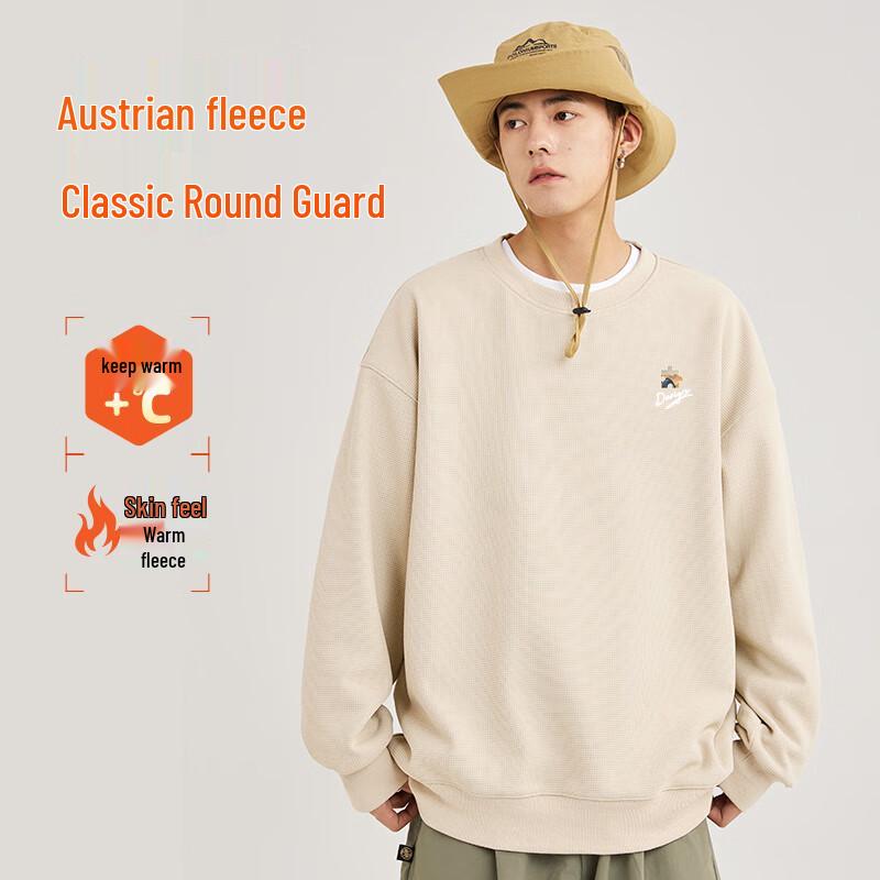 Baleno Men's Plaid Texture Sherpa Fleece Sweatshirt