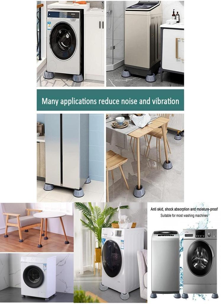 Universal Washing Machine Foot Pad Anti-slip Shockproof Height Increase Moisture-proof