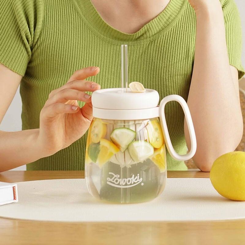 Borosilicate Glass Flower Tea Cup