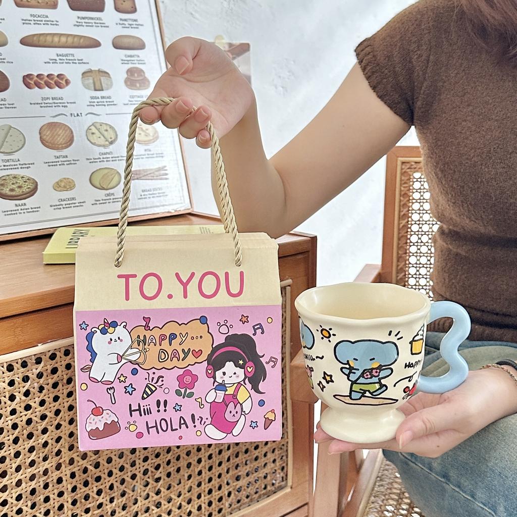 Girls' Heart Birthday Gift Cute and Beautiful Elephant Couple Water Cups for Boyfriend  Girlfriend and Sister Meaningful Gift