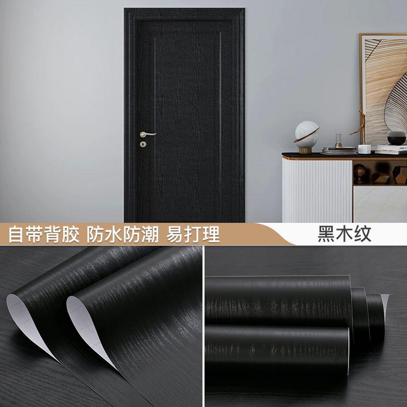 Lățime 90CM Mobilier cu aspect de lemn Autocolant de perete din vinil impermeabil Tapet autoadeziv Autocolant renovare ușă dulap de bucătărie