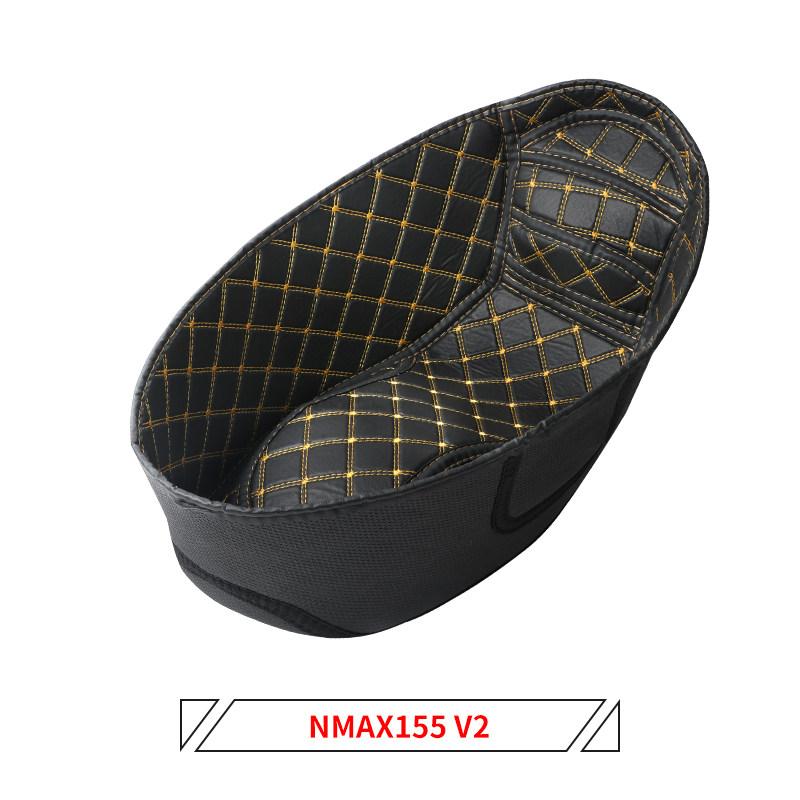 for Yamaha NMAX155 2019 - 2025 Motorcycle PU Leather Bucket Cushion Seat Bucket Lined Compartment Protective Cover Accessories NMAX155 2020-2024