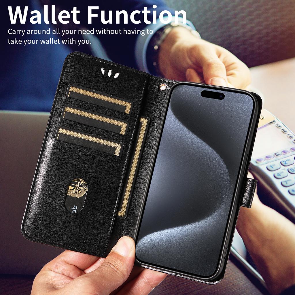 Faux Leather Press Iris Wallet Phone Case for Iphone 16 15 14 13 12 11Pro Max Plus  Mini 7 8 with Lashing, Clamshell, Card Slot