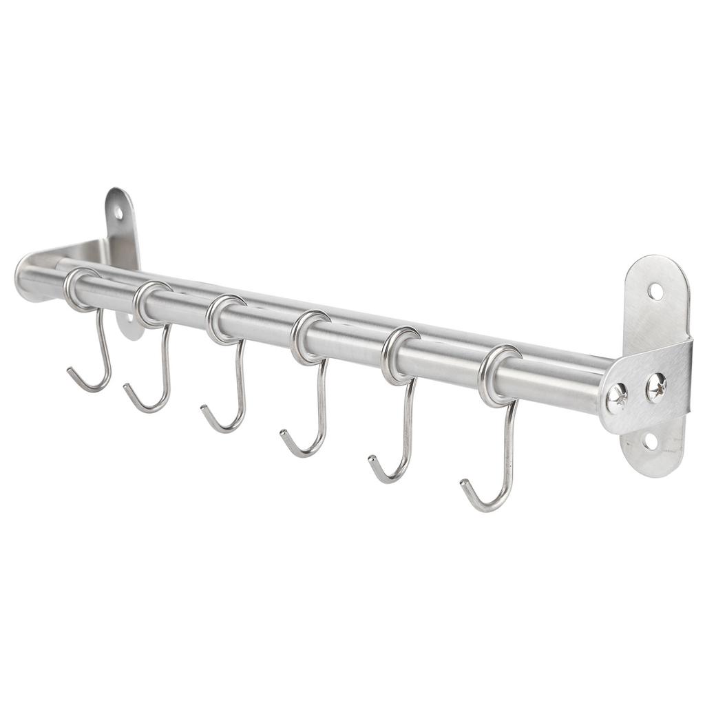 Wall Mounted Storage Shelves Pot Lid Rack Utensil Hanger Hook Kitchen Gadgets AccessoriesDual Rods