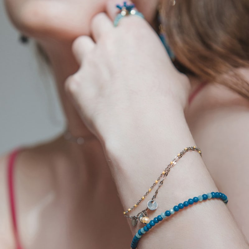 L’OMBRILLANT Surgical Dot Bracelet_Anklet (YELLOW)