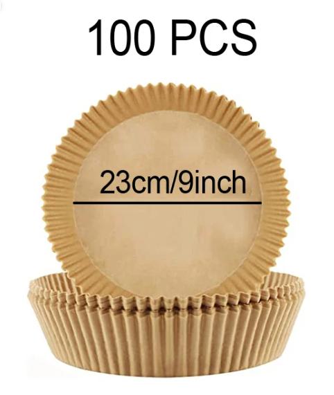 50-300Pcs 23CM Air Fryer Disposable Baking Paper Oven Paper Square 5’5 L Air Frying Paper Air Fryer Paper 23x23 Air Fryer Paper