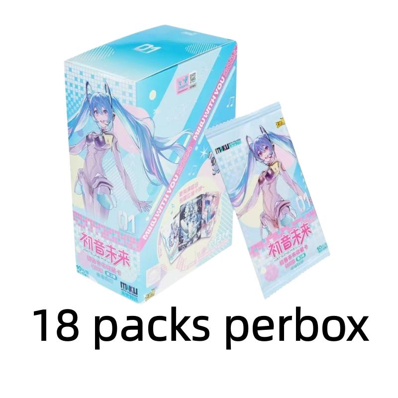 Genuine Hatsune Miku Series Charm Volume II Card Animation Characters Peripheral Children's Birthday Collection Gift Toys