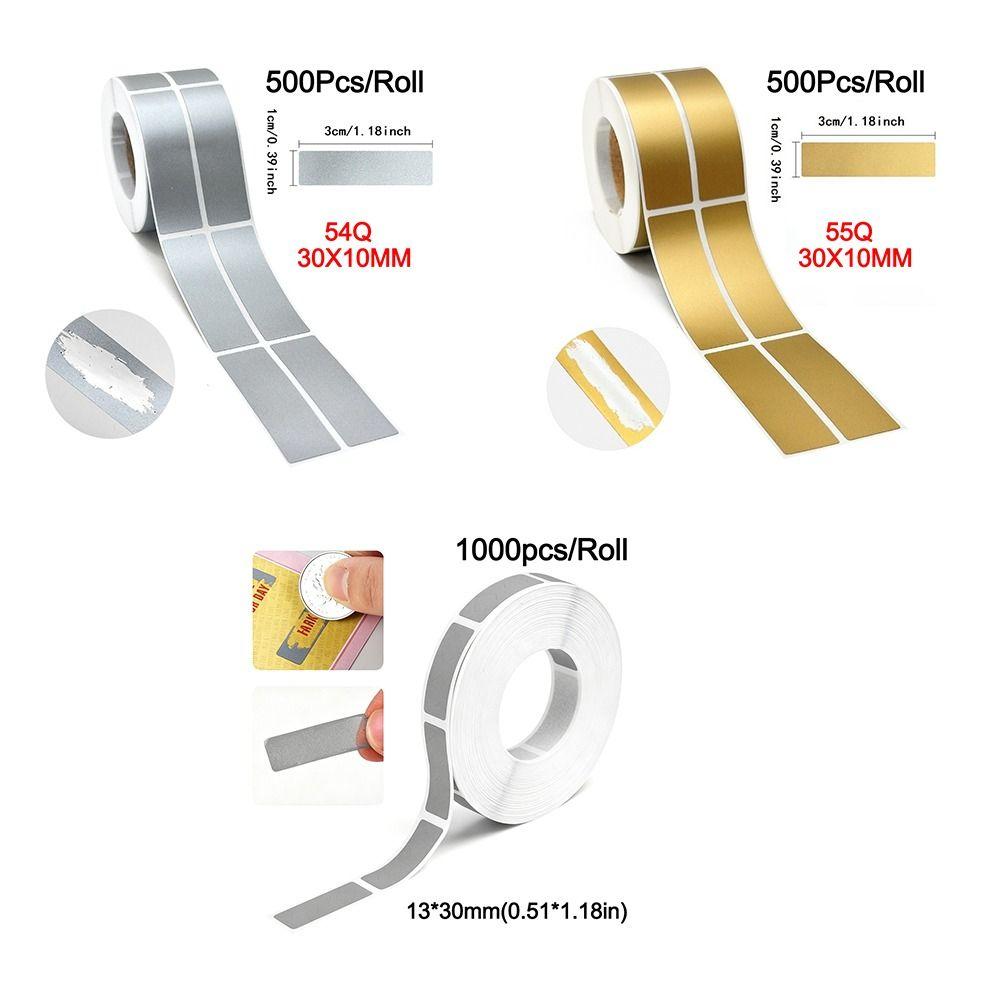 500/1000 ks/Role Stříbrné Zlaté Stírací Samolepky DIY Stírací Samolepky Použití na Párty Aktivity