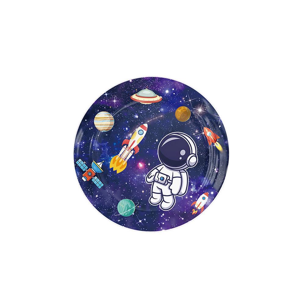 Starry Sky Astronaut Party Plates & Decorations - Kids' Birthday Theme
