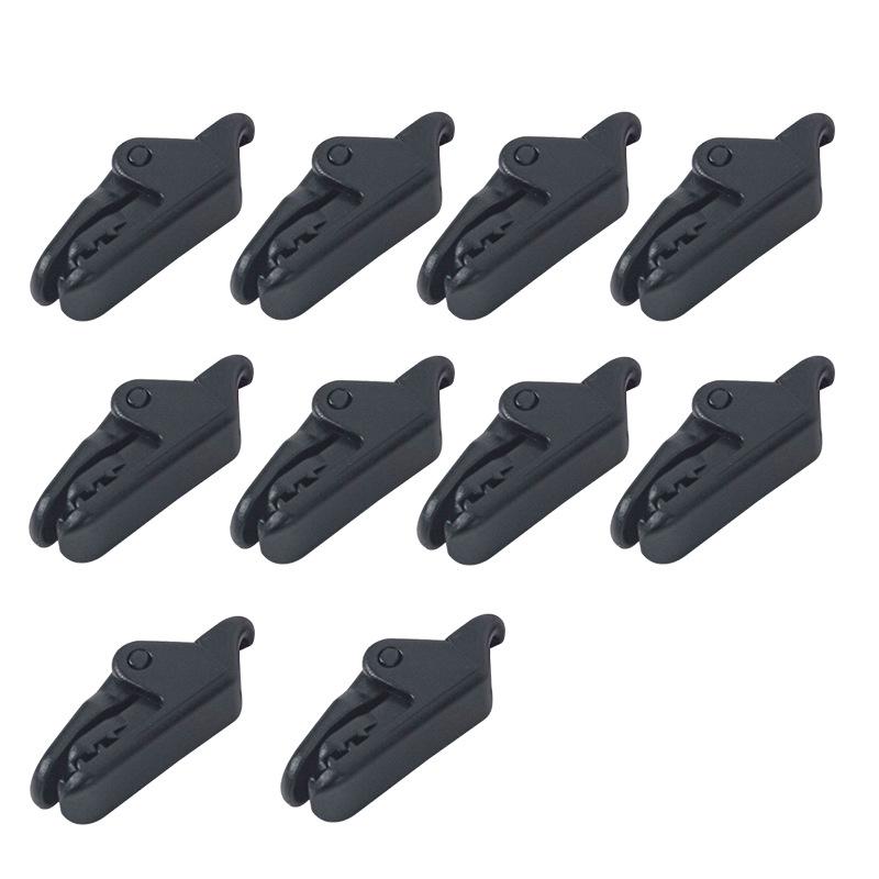 

1/3/5/10 шт. Прочные зажимы для палатки для уличных брезентовых зажимов Ветрозащитный фиксированный крюк для кемпинговой палатки Зажим-крокодил для кемпинга 10PCS