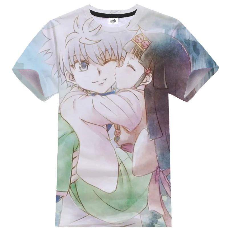 Hot Japansk Anime Hunter X Hunter 3D-trykket Gutter Jenter Streetwear Casual Mote T-skjorte Harajuku Unisex T-skjorte Barn Topp Klær