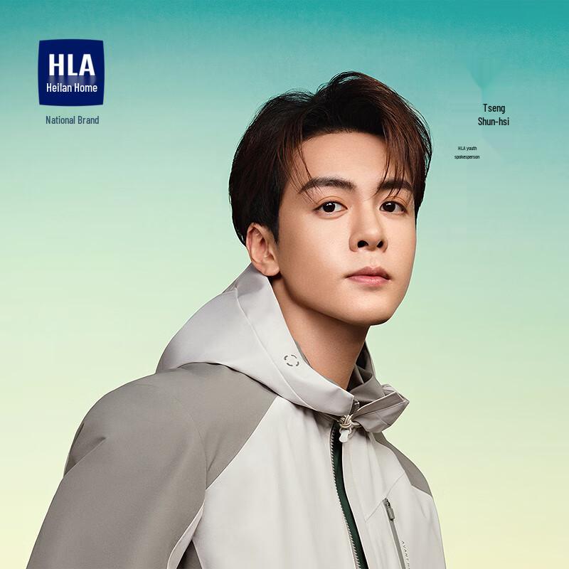 

HLA Men s Hooded Color-Block Patchwork Jacket 175/92A (50)