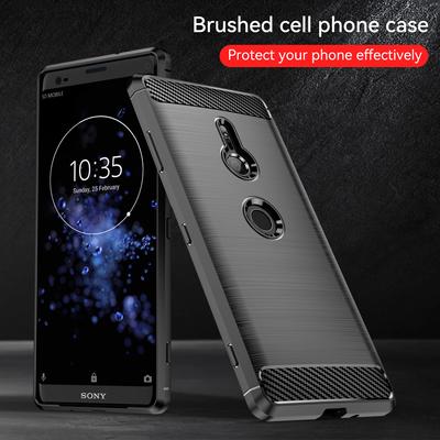 Sony Xperia XZ3 szilikon védőtok ütésálló matt hátlap sony xz3-hoz puha szénszálas tokok coque fundas