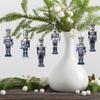 12/24Pcs Wooden Nutcracker Soldier Pendant Mixed Style Christmas Home Decoration  New Year