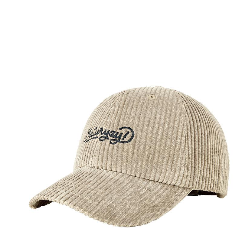 Новая осенне-зимняя ретро вельветовая кепка с вышитыми буквами «уличная сотня» — фото 5