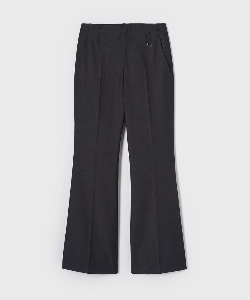 Yunse Ring Flare Trousers (Charcoal)
