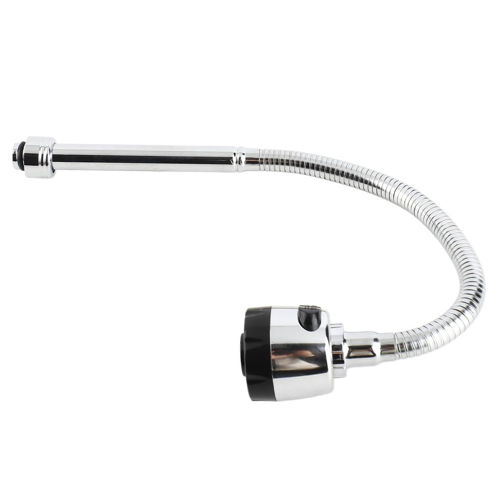 1x 304 Stainless Steel Swivel Spout Kitchen Sink Faucet Pipe Fittings Single Handle Connection