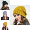 Trendy Autumn Winter Knitted Hat For Women Featuring Unique Check Pattern In Multiple Colors