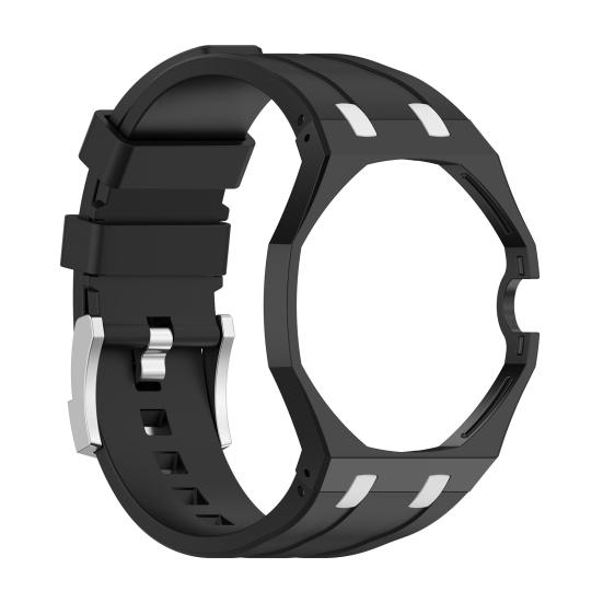 Silicone Watch Bands, Quick Release Watch Strap with Stainless Steel Buckle, Waterproof Smart Watch Strap for Men Women