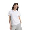 Li-Ning Casual Breathable Comfortable Solid Color Short Sleeve Polo Shirt Women Tops White APLV680-1