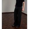 Old Money Style High Waist Loose Wide Leg Straight Casual Suit Trousers For Men And Women