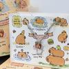 Creative Capybara Handbag Large Capacity Cartoon Paper Bags Foldable Storage Bags
