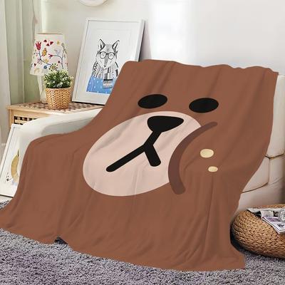 Cute L-LINE F-FRIENDS Skicomfort Warm Soft Baby Blanket Suitable Home Kid Lunch Blanket Suitable for Home Office Daily Use Cover