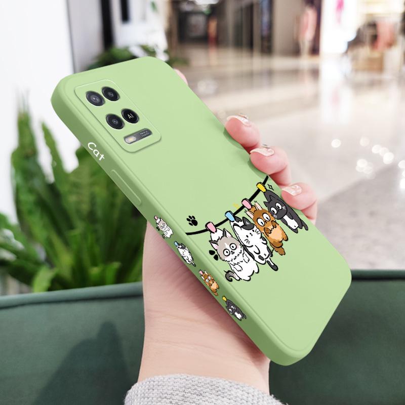 

Air Cat Case For OPPO A54 A74 A55 A57 A77 A78 A96 A76 A16 A15 A95 A94 A83 A53 A72 A52 A9 A5 A12 A31 2020 S 4G 5G Cover A31 2020 светло-зеленый
