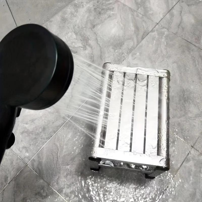 1pc Stainless Steel Square Stool - Durable Non-Slip Outdoor Camping Bench, Ideal for Picnics and Gardening