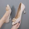 Kadın gündelik tatlı hafif ilkbahar & yaz stiletto topuklu ayakkabılar bayan moda konfor kariyer ofis seksi parti stiletto ayakkabılar ba24