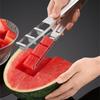 Ergonomic Kitchen Tool For Precise Watermelon Cantaloupe Slicing Stainless Steel Fruit Cutter Efficient Kitchen Gadget