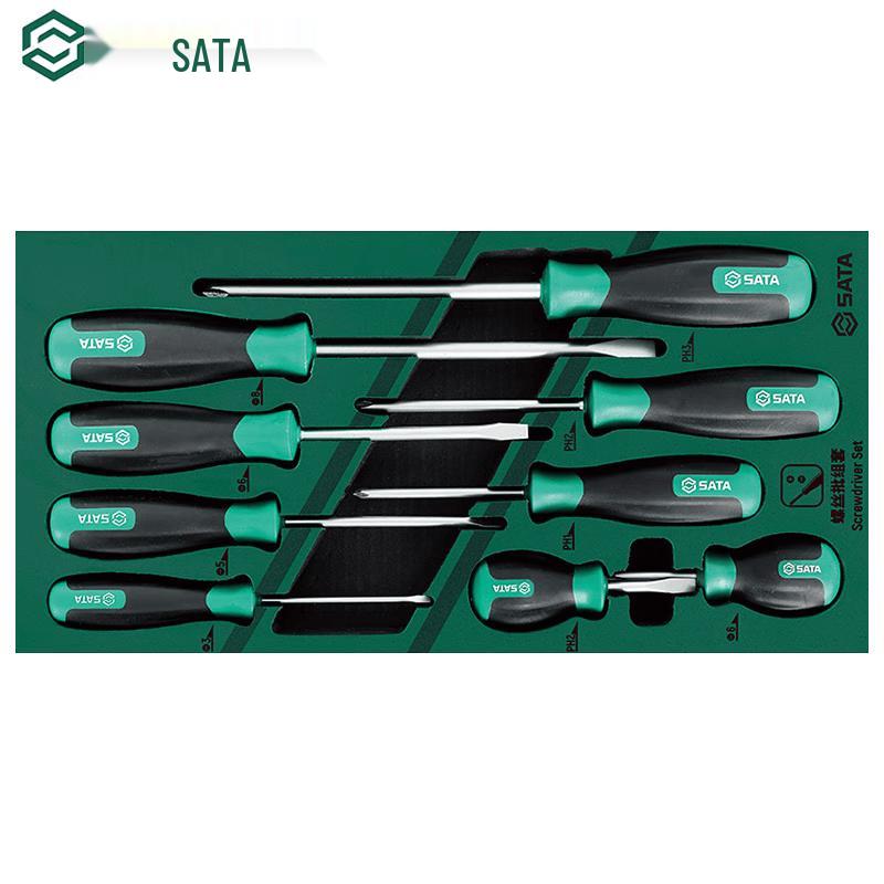 SATA 9-Piece Phillips & Flathead Screwdriver Set