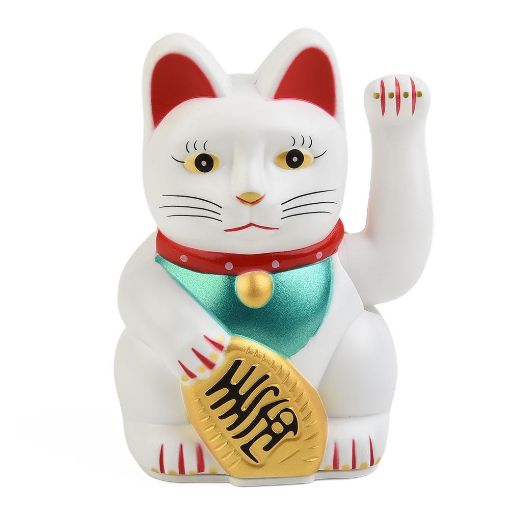 Rifeng Electric Waving Lucky Cat 6 Inch Ideal for New Store Opening High Quality Plastic Wealth and Treasure Indication Cat