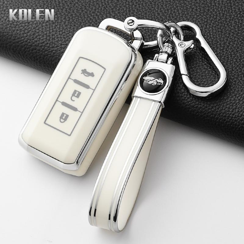 Fashion Tpu Car Remote Key Case Cover For Mitsubishi Xpander Outlander Asx Pajero Eclipse Cross Montero Protected Keychain Shell