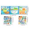 Wooden Kids Magnetic Puzzle Book For Girls And Boys With Hand Tear Silhouette Design For Preschool