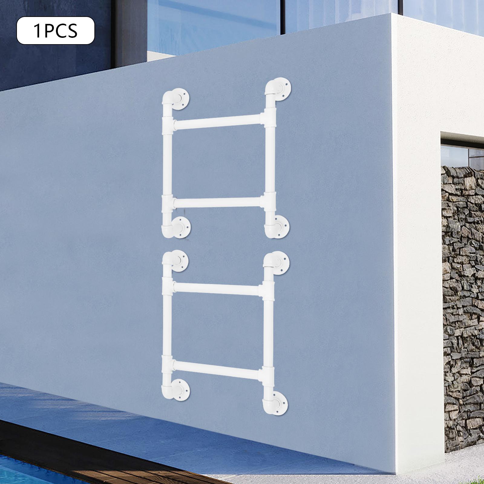 

58см 2-ступенчатая белая железная лестница, Настенные лестницы, Требуется сборка для автодомов, лофтов United States