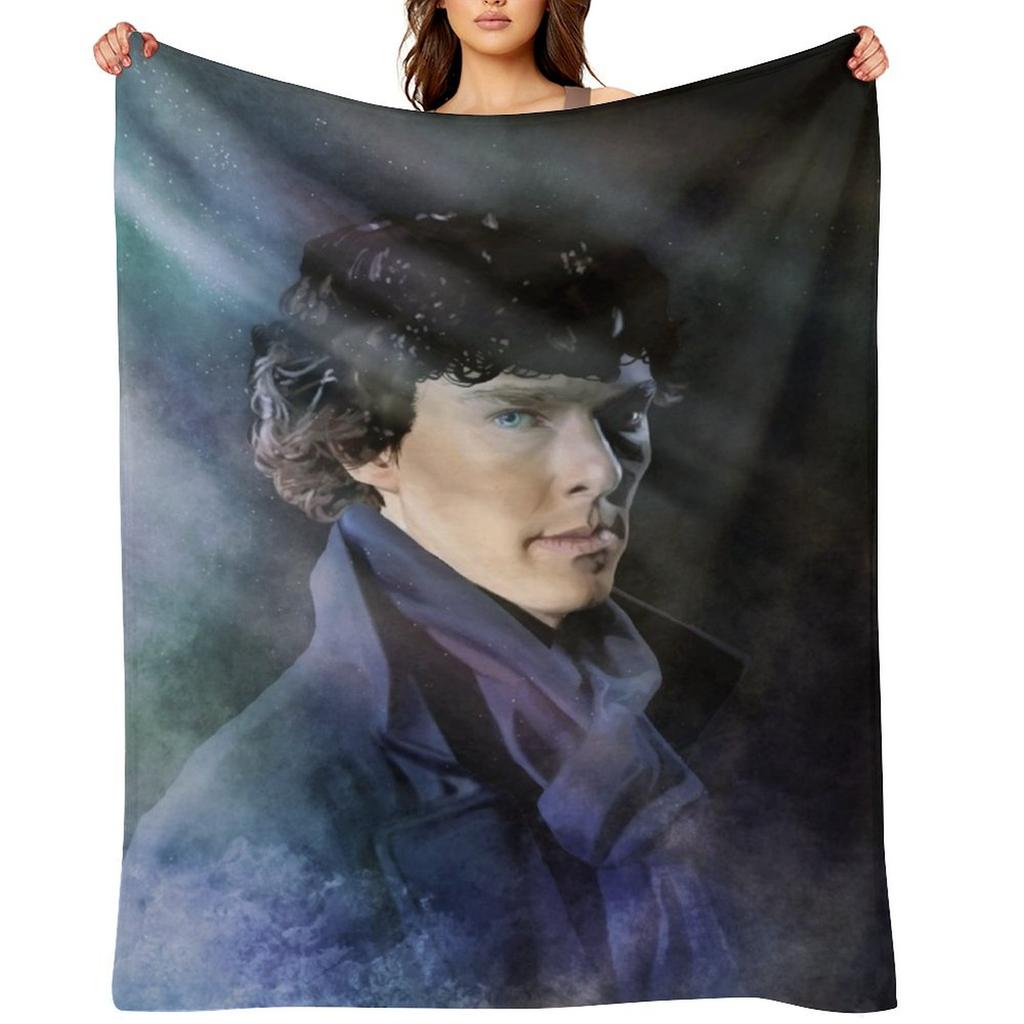 Sherlock Midnight Mystery Throw Blanket Bed linens Soft Beds Blankets Sofas Of Decoration Custom Blankets