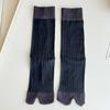 2 Paar Dünne Kniehohe Socken Streifen Mid-Calf Socken Mode JK Zehensocken Mädchen