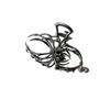 Punk Hollow Spider Hair Claw Rhinestone Pearl Large Shark Clip Y2K Hair Accessories Metal Hair Claw Party